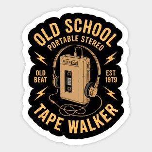 Cassette Tape Player Portable Stereo Audio Sticker